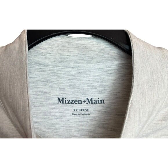 Mizzen+Main Proflex Quarter Zip Men’s XXL Pullover Performance Golf Beige NWT - Picture 5 of 12